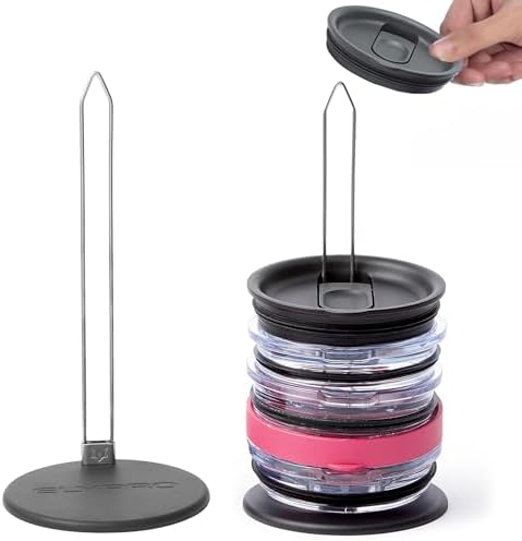 ELYPRO Tumbler Lid Organizer & Holder for Stanley, Yeti, Water Bottle