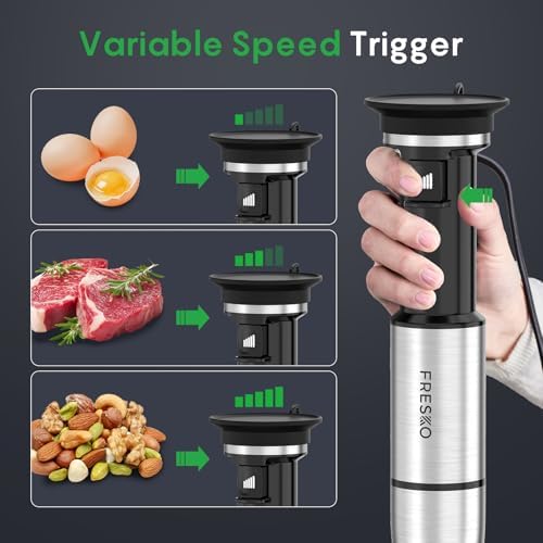 FRESKO Immersion Blenders Handheld, Variable Speed Trigger