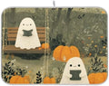 OTVEE Autumn Ghosts Bookish Adventure Dish Drying Mat for Kitchen