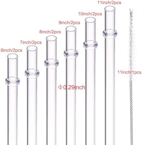 DAKOUFISH 6 Inch 7 Inch 8 Inch 9 Inch 10 Inch 11 Inch Clear Reusable