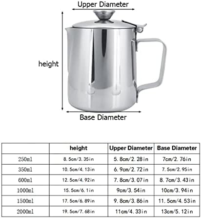 Milk Frothing Pitcher Stainless Steel Coffee Milk Frother Cup Mug Foam