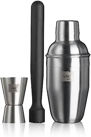Vacu Vin Bar in a Box Starter Cocktail Set, 3-Piece Home Bartending