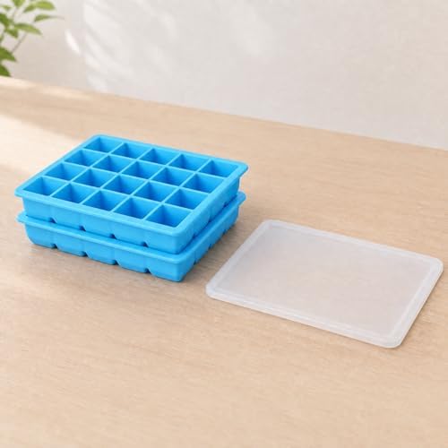 2 Pack Silicone Freezer Molds - Silicone Food Freezer for Storing