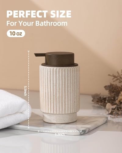 Foaming Soap Dispenser, 10 oz Refillable Bottle for Liquid