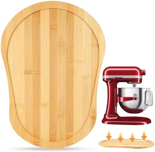 Bamboo Mixer Slider Mat for KitchenAid 5-8 Qt Stand Mixer