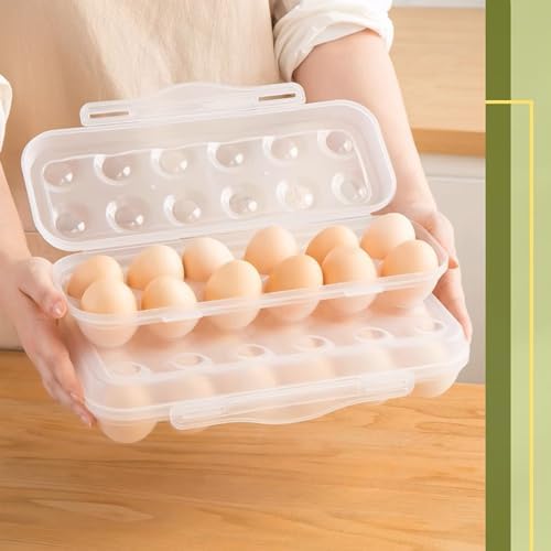 12 Grid Plastic Egg Container, 2 Packs
