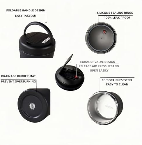 40oz Insulated Food Jar with Thermal Bag & Spoon
