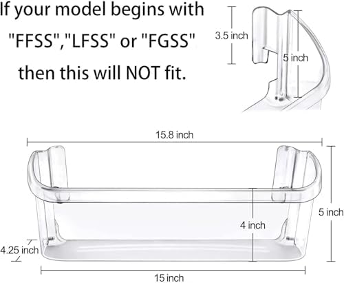 240323002 Refrigerator Door Bin Shelf Compatible with Frigidaire &
