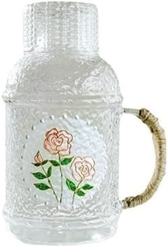 Drinking 2200ml Glass Water Pitcher Carafe with Lid
