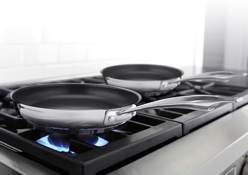 Cuisinart Professional Series Stainless Steel Non-Stick Skillet Set, 8” & 10”
