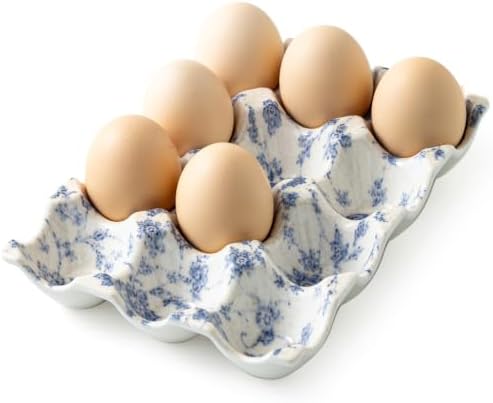 Whole Dozen Egg Tray for Fridge, Deviled Egg Holder Containers