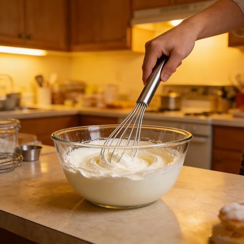 3 Packs Stainless Steel Whisk Set,Whisks for Cooking Non Scratch.