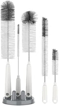 MR.SIGA 5 Pack Bottle Brush Cleaning Set, White