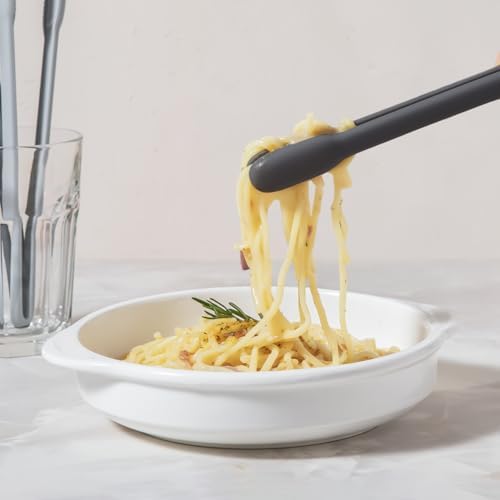 Carrotez Silicone Kitchen Tongs, Dark Gray