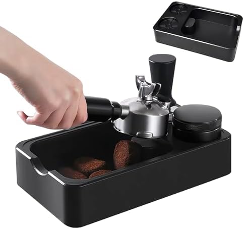 Espresso Knock Box Tamping Station, 51/54/58mm, Coffee Barista Tool