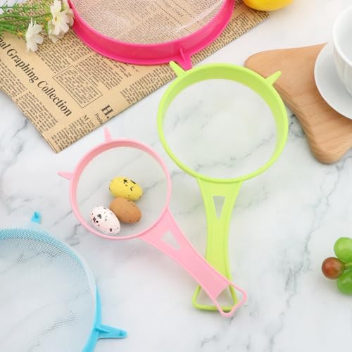 4Pcs/Set Fine Mesh Strainer Set, Kitchen Plastic Flour Colander Set