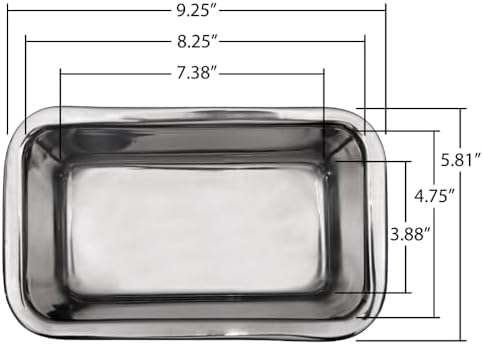 Lindy's Stainless Steel Loaf Pan for Baking Bread, Meatloaf, Cakes