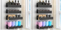 HuggieGems 8 Pack Magnetic Spice Rack, Black
