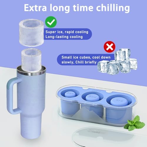 Silicone Ice Mold for Stanley Cup 30 40oz, Tumbler Ice Maker