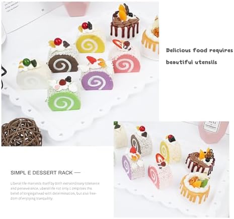 5 Pcs Cake Stand Set with 2 Tier Holders & 3 Appetizer Trays for Party