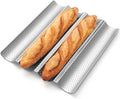 Pavsrmy Baguette Bread Pan, Premium Nonstick Perforated Baguette Pan