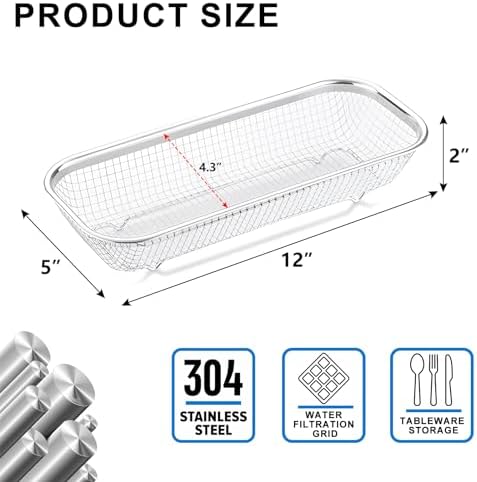 Utensil Drying Rack, 2 Pack Utensils Holder Dishwasher Silverware