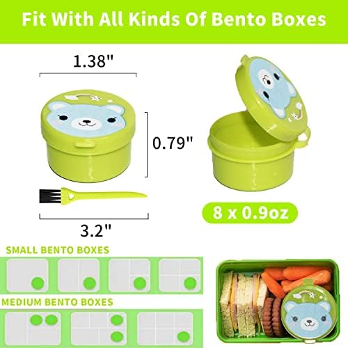 8 Pack Salad Dressing Container To Go, Small Condiment Containers