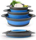 Collapsible Colander Set of 3 - Space Saving Colander for Kitchen