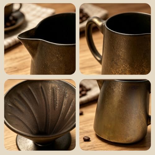 MaxVibe Ceramic Pour Over Coffee Maker Set, 15.5oz