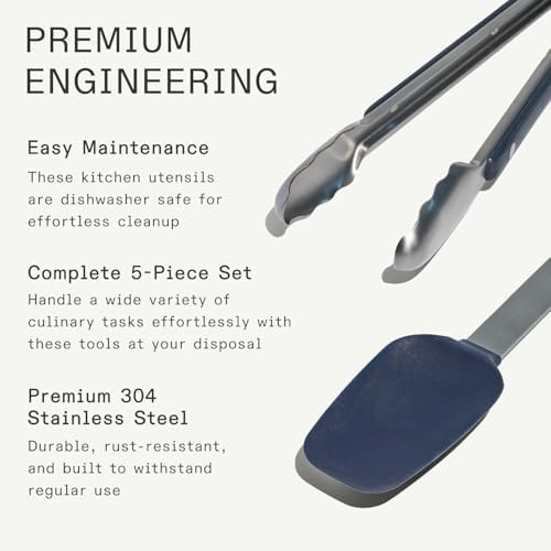 Made In Cookware Stainless Steel Kitchen Utensil Set, 5-Piece