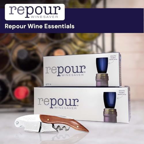 Repour Wine Essentials Combo Pack – Premium Corkscrew & Wine Saver