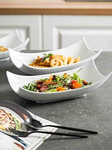 LAUCHUH Serving Platters, 12-Inch Porcelain Decorative Bowl Serving Dishes
