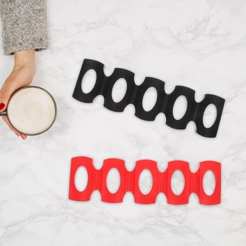 UPKOCH 2pcs Silicone Bottle and Can Stacker Mat