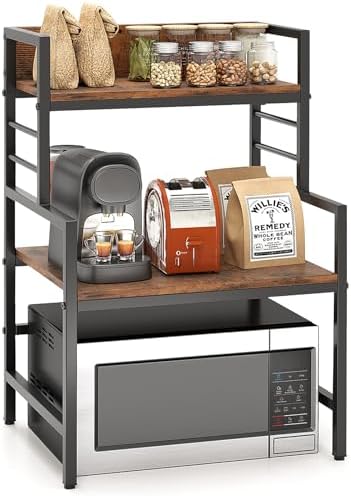GIANTEX 3-Tier Microwave Stand, Metal Frame