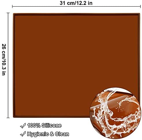 2 Pcs Silicone Swiss Roll Cake Mat Nonstick Jelly Roll Baking Tray