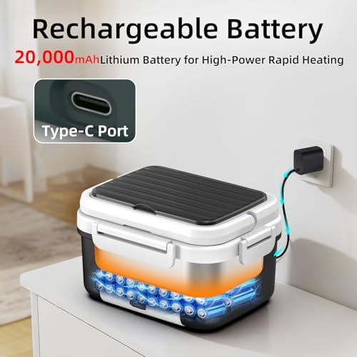 XL 6.3-Cups Cordless Electric Heated Lunch Box