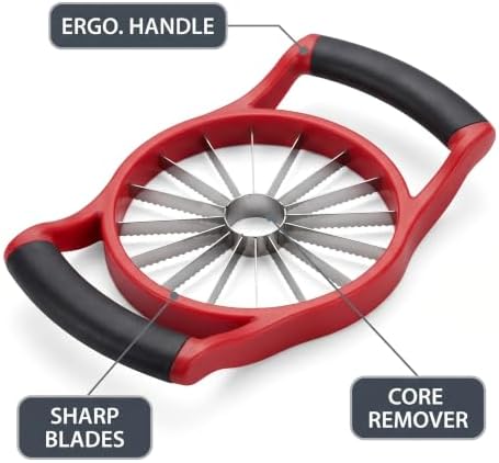 Extra Large Apple Slicer and Corer, 16-Slice Fruit Cutter for Kitchen