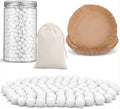 2 lb Ceramic Pie Weights Set for Blind Baking – Includes 50 Pre-Cut