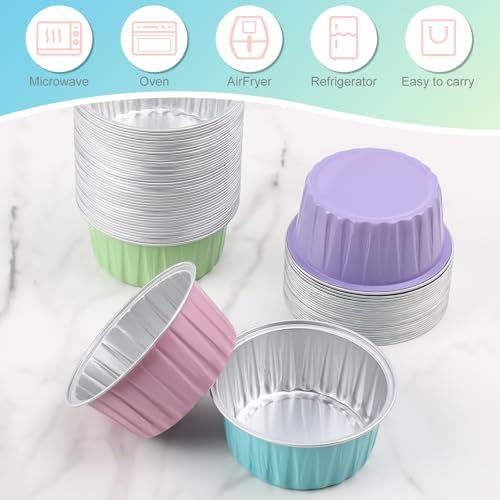 848 Pcs Macaron Mini Cake Pans Set Aluminum Foil Baking Cups
