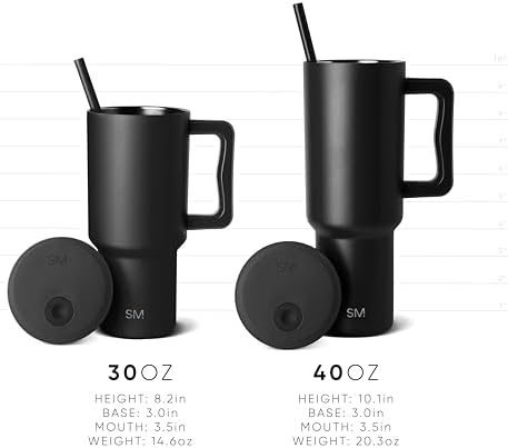 Simple Modern 40 oz Trek Tumbler with Handle and Straw Lid | Cup