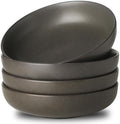 Stoneware Pasta Bowls, 34 oz Large Salad Bowl Set of 4, Ceramic