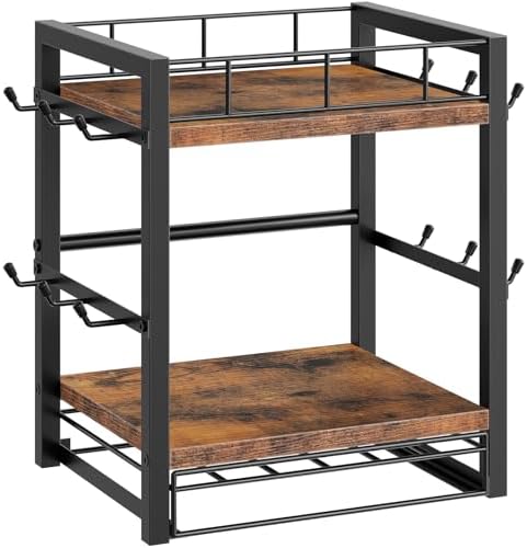HOOBRO Coffee Mug Cup Holder, Tree Bar Station Organizer for