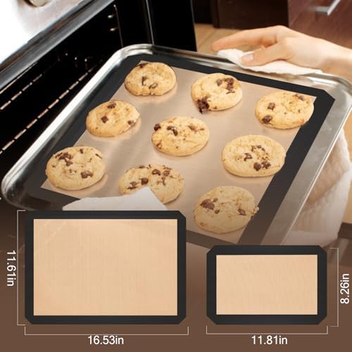 Koolstuffs Silicone Baking Mat, Nonstick and Reusable, 3 Pack