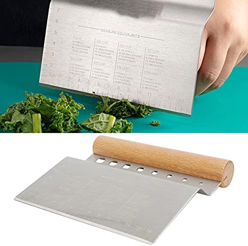 2pcs Stainless Steel Bench Scraper and Dough Cutter, Dough Pastry