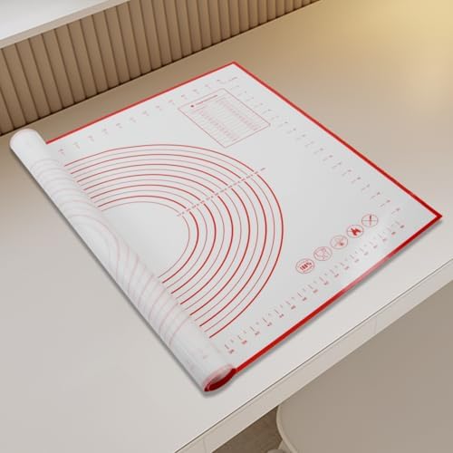 Silicone Dough Mat, 32x24" Red