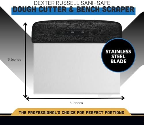 Dexter-Russell 6” x 3” Dough Cutter/Scraper – S196B, Stainless Steel