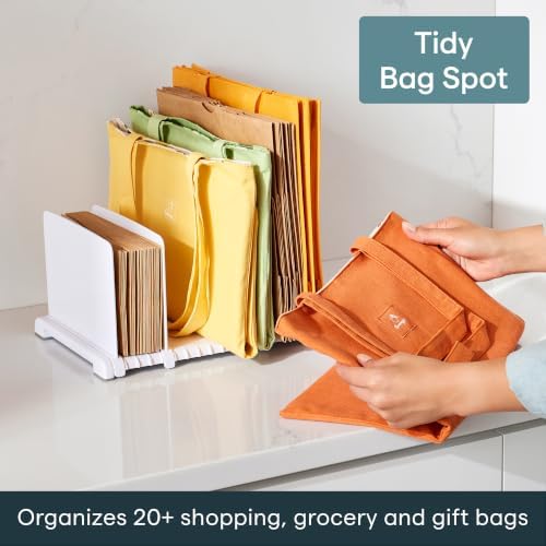 YouCopia StoraBag Reusable Shopping Bag Organizer, Adjustable Shelf
