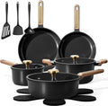 CAROTE Ceramic Cookware Sets, Pots and Pans Set, 16pcs