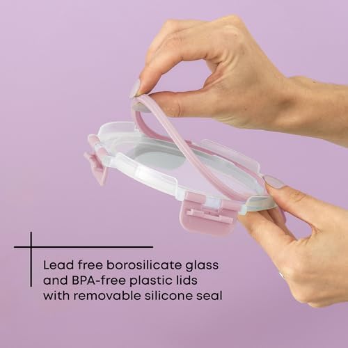 JoyJolt 24pc Borosilicate Glass Storage Containers with Lids