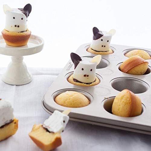 CHEFMADE Mini Muffin Pan, 12-Cavity Non-Stick Mini Cupcake Pan
